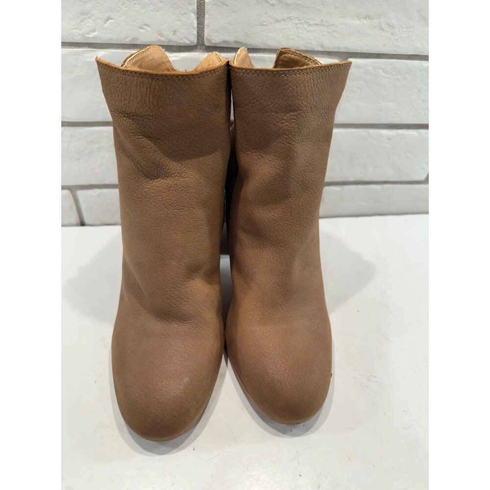 Lucky Brand Tan Leather Ankle Booties